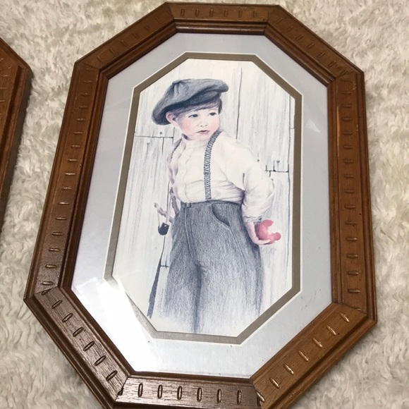 Vintage drawings by Kathleen Casey ‘85,‘86 framed - Picture 7 of 8